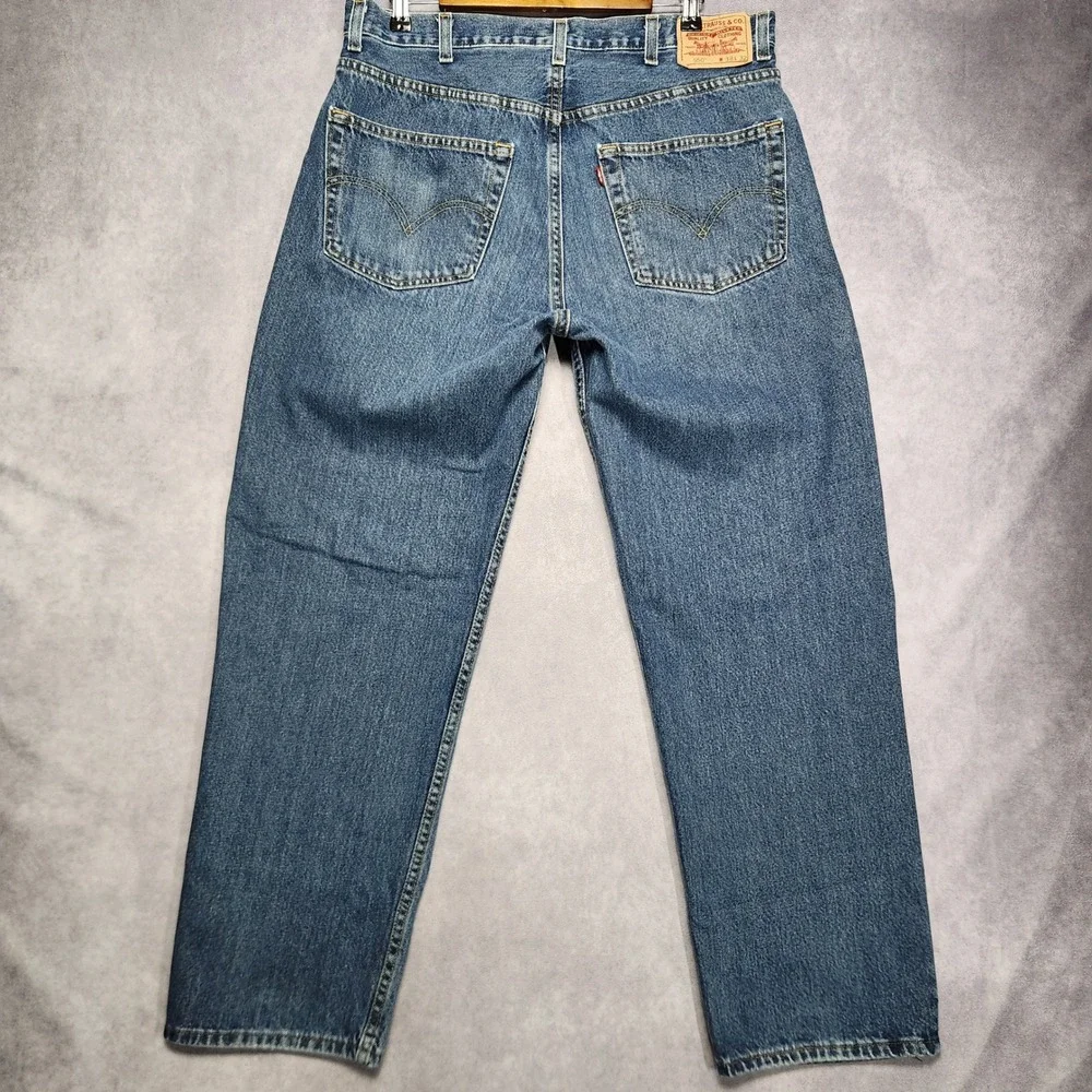 Vtg Levis 550 Relaxed Fit Jeans Mens 36‎ 38x32 Blue Medium Wash Vintage Tapered